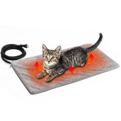 Texsens cat heating pad cover shows a plush velvet surface for cozy lounging.