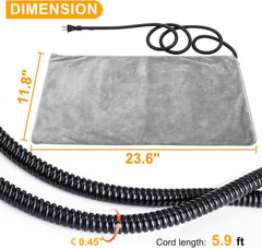 Texsens heating pad warmth demonstrated on a soft pet bed during chilly days.