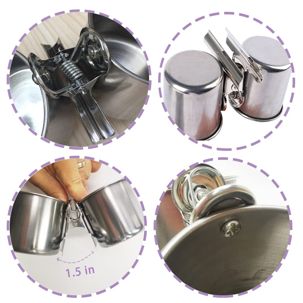 Texsens clip-on bird feeder on a perch enables travel-ready meals