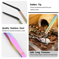 Texsens OLIISS rubber-tipped tongs secure grip without harming pets