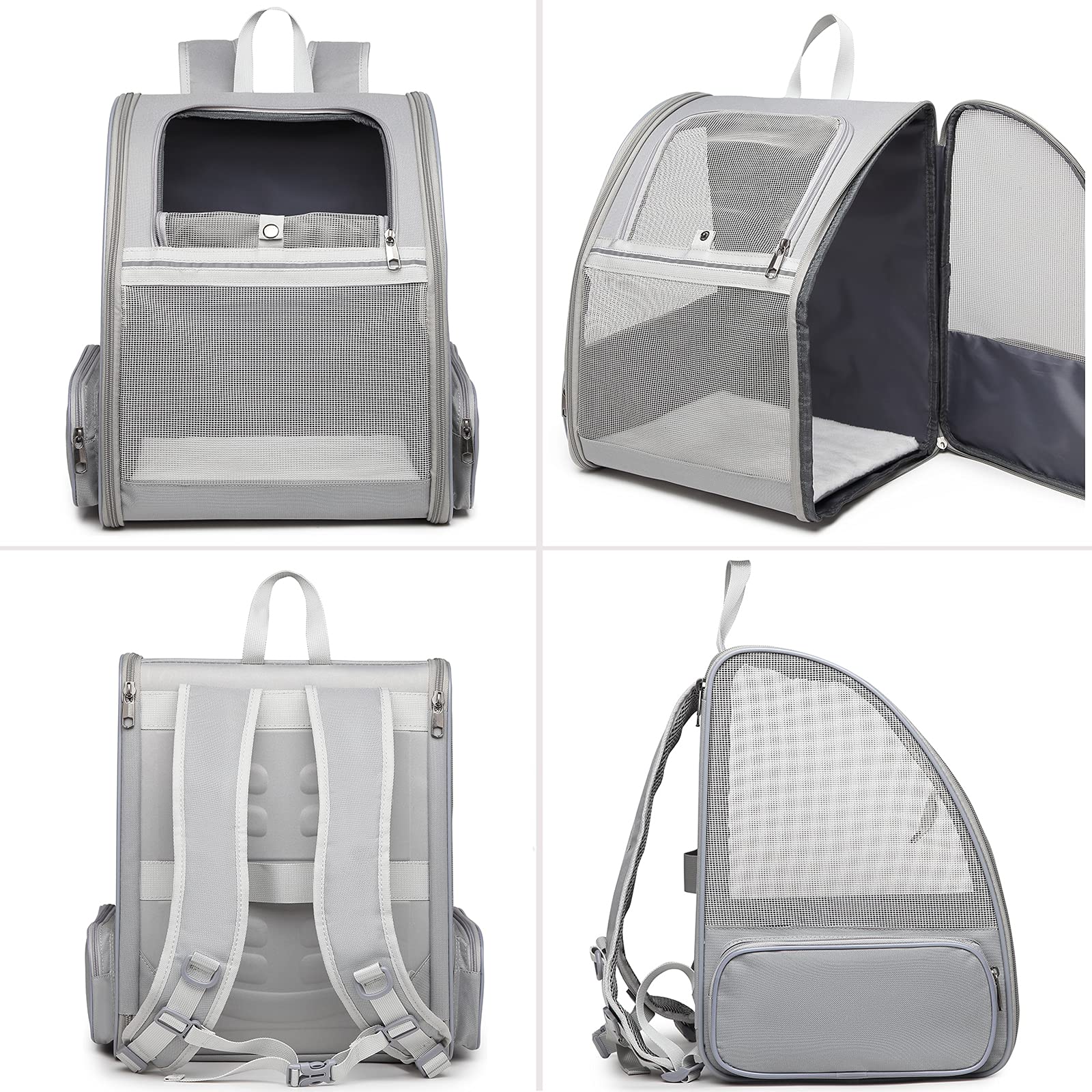 Texsens pet backpack with dog cat inside for secure transport on outings.