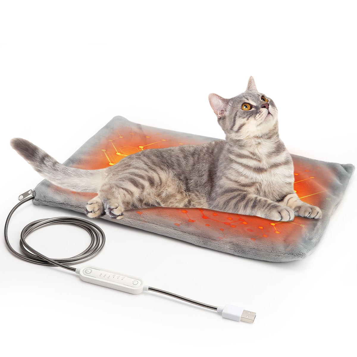 Texsens pet heating pad in backpack; cozy warmth for travel with small pets.