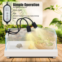 TFNN reptile heat lamp clamp attachment secures overhead lighting reliably