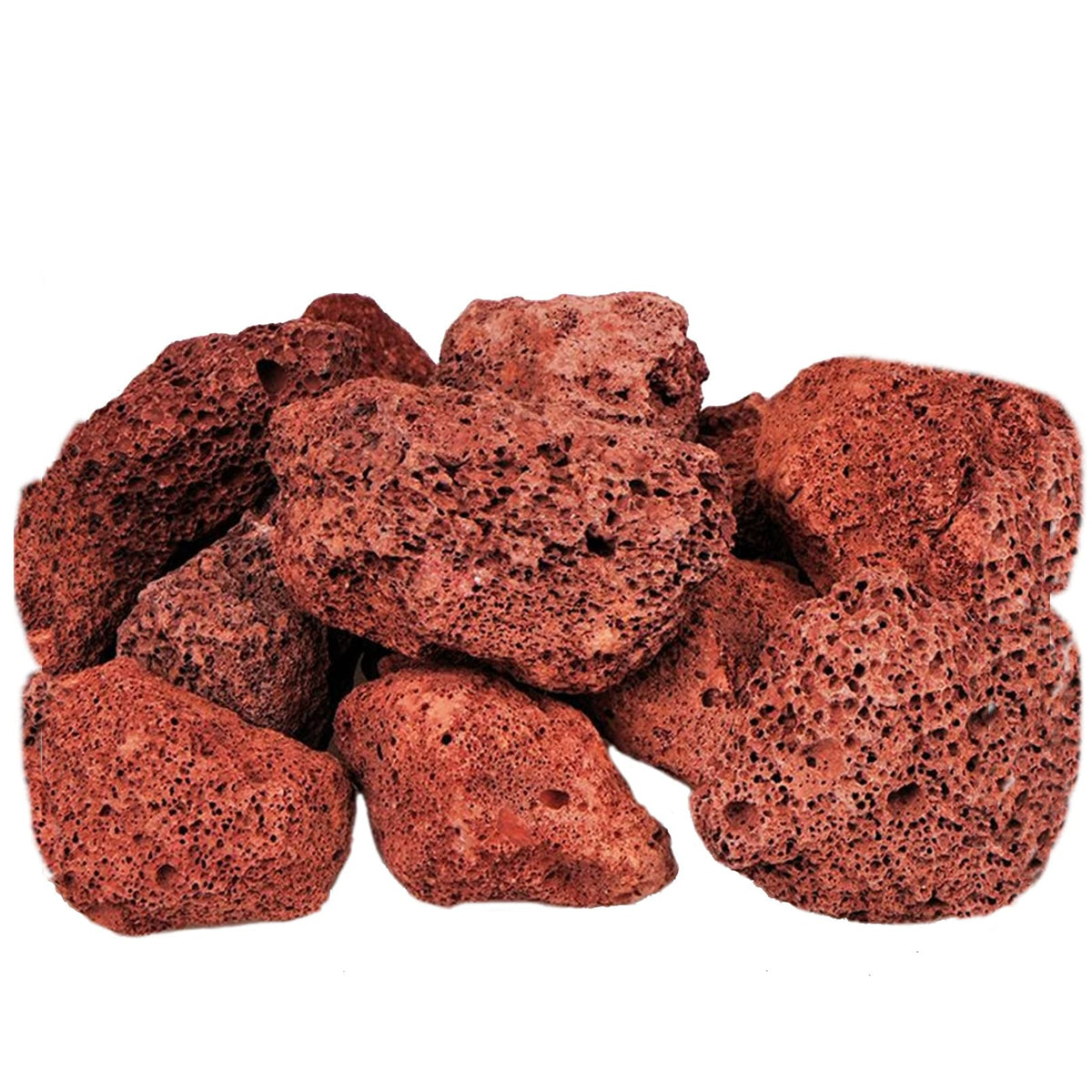 Tfwadmx aquarium red lava rock closeup shows natural color and rugged texture for tanks