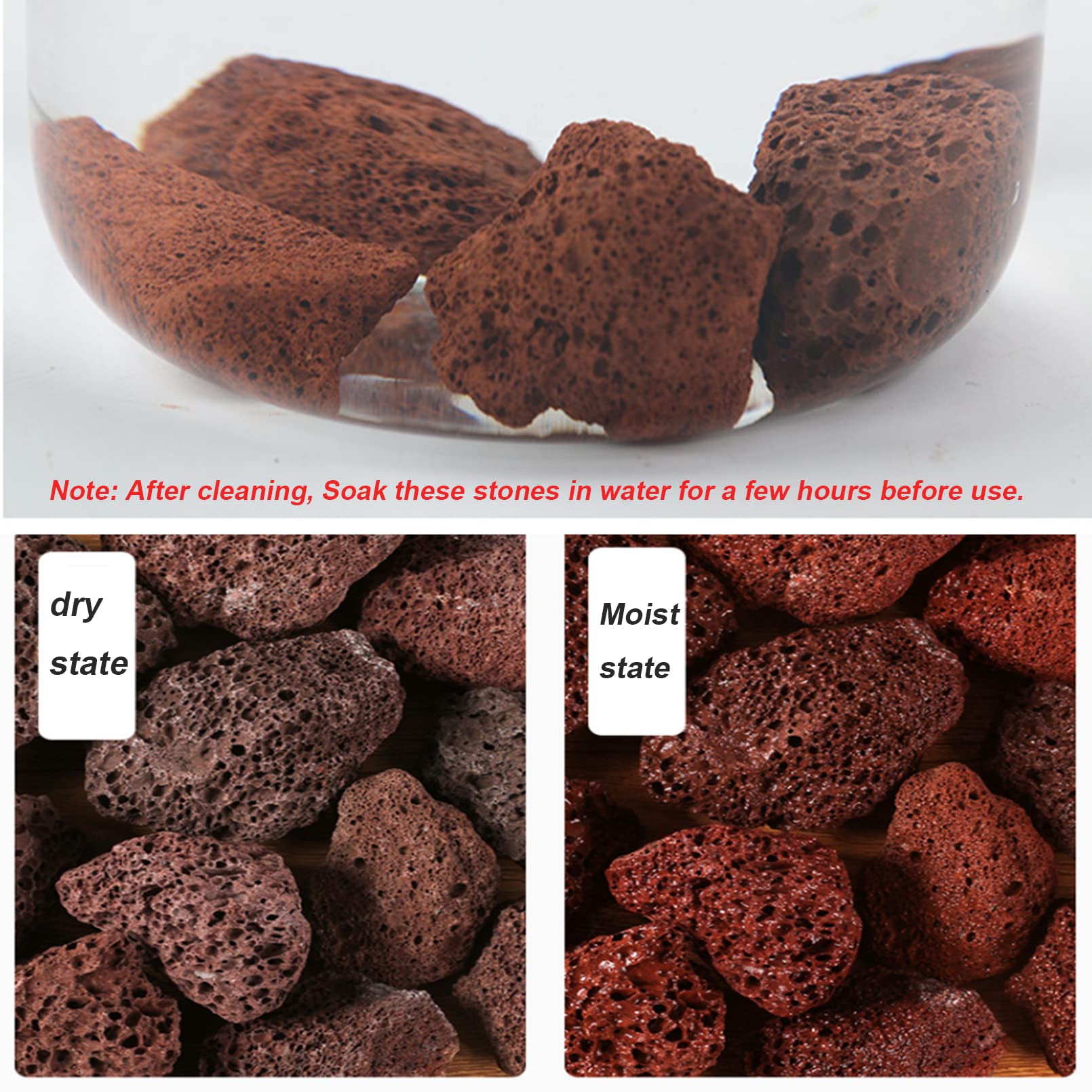 Tfwadmx lava rock decor suitable for terrariums and decorative tanks