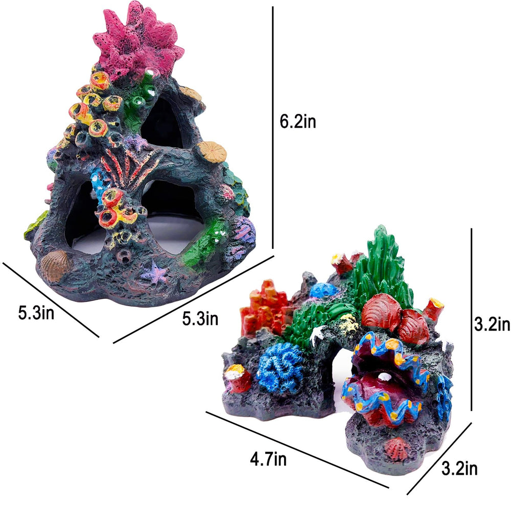 Tfwadmx betta hideaway mountain cave provides safe resting space.