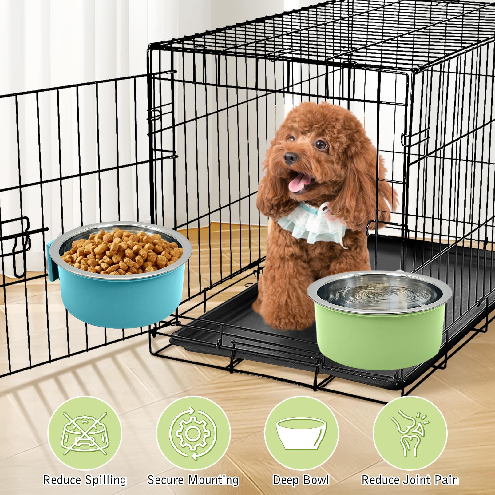 TFWADMX no-spill design improves pet feeding in crates and cages