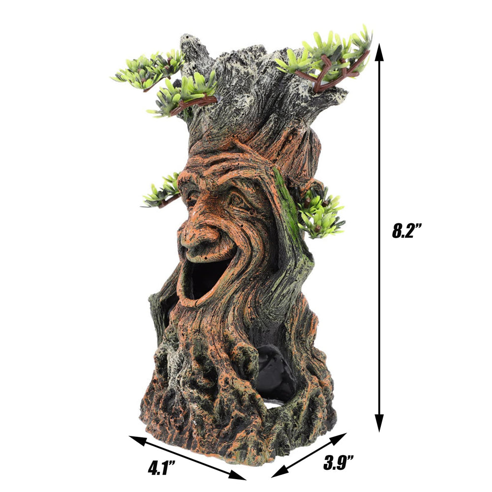 Tfwadmx fish tank tree stump dimension 4-1x3-9x8-2 for tank suitability.