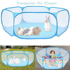 Tfwadmx hamster foldable playpen transparent view for easy supervision
