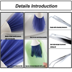 Tfwadmx Mini Dustpan and Brush captures fine particles and bedding mess efficiently.
