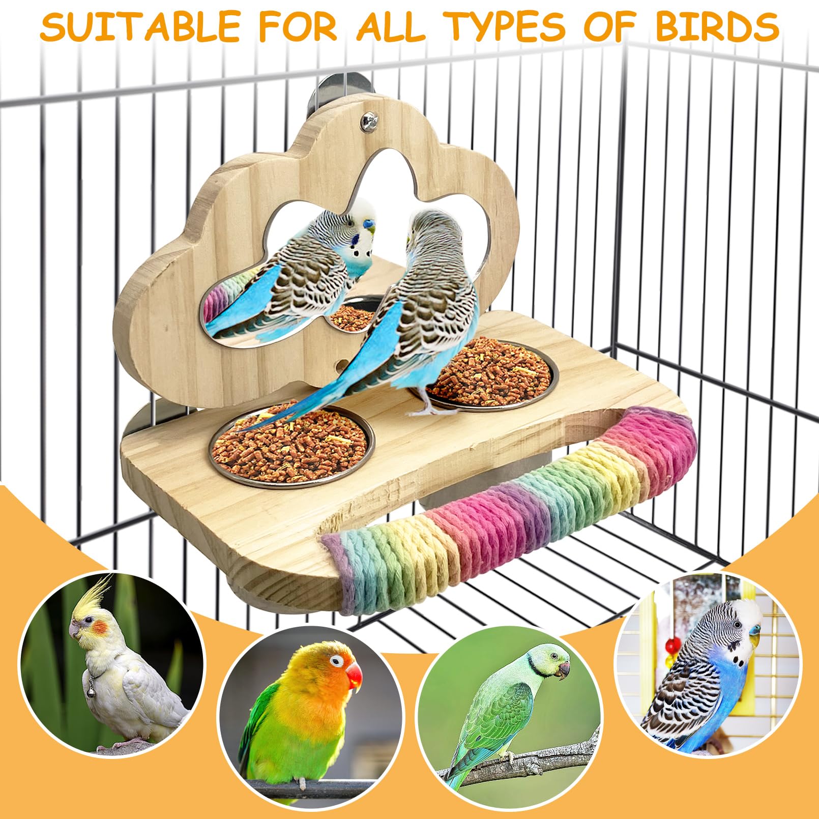 Tfwadmx-multi-pet-use-small-animals suits lovebirds, parakeets, macaws, and more.