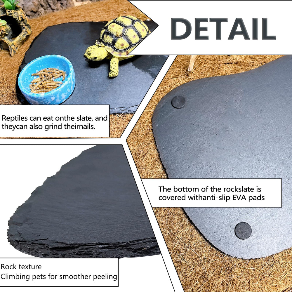 Tfwadmx reptile platform slip-free base with EVA pads for stable placement.