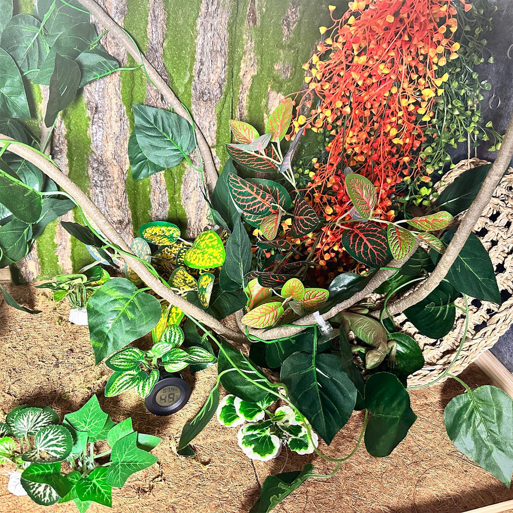 Tfwadmx reptile plants and vines add vibrant, realistic habitat decor.