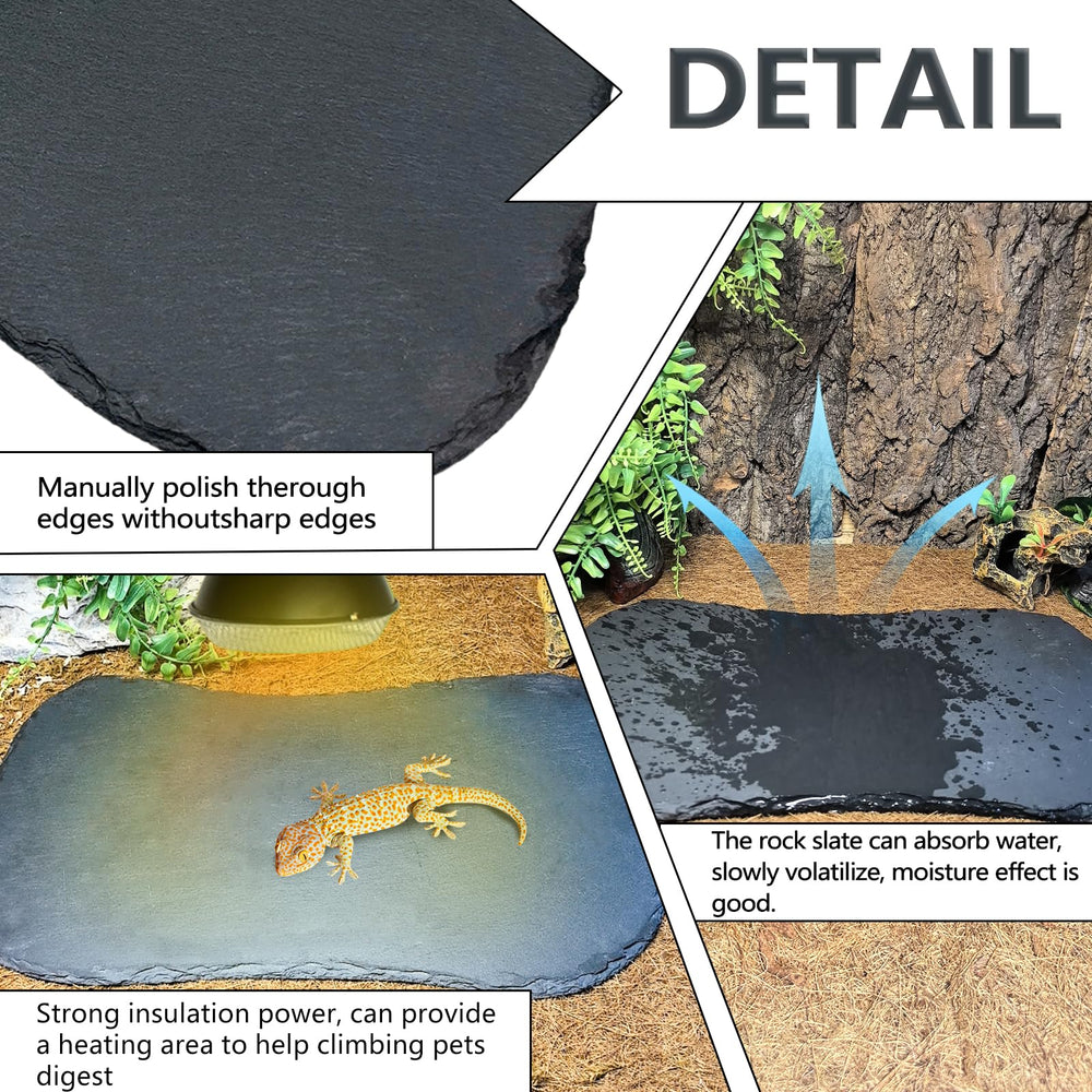Tfwadmx reptile basking platform 13-5x8 accommodates tortoise bearded dragon gecko.