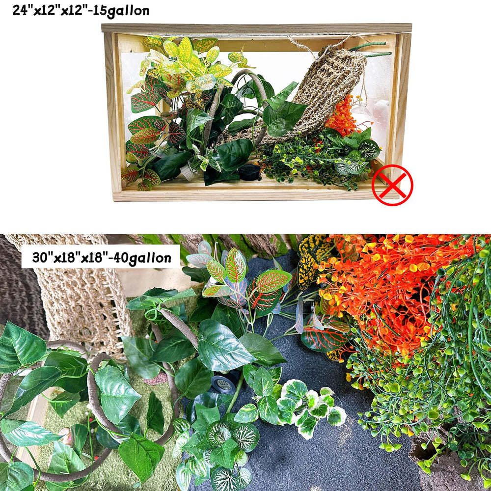 Tfwadmx small plant decor softens terrarium visuals and creates a natural feel.