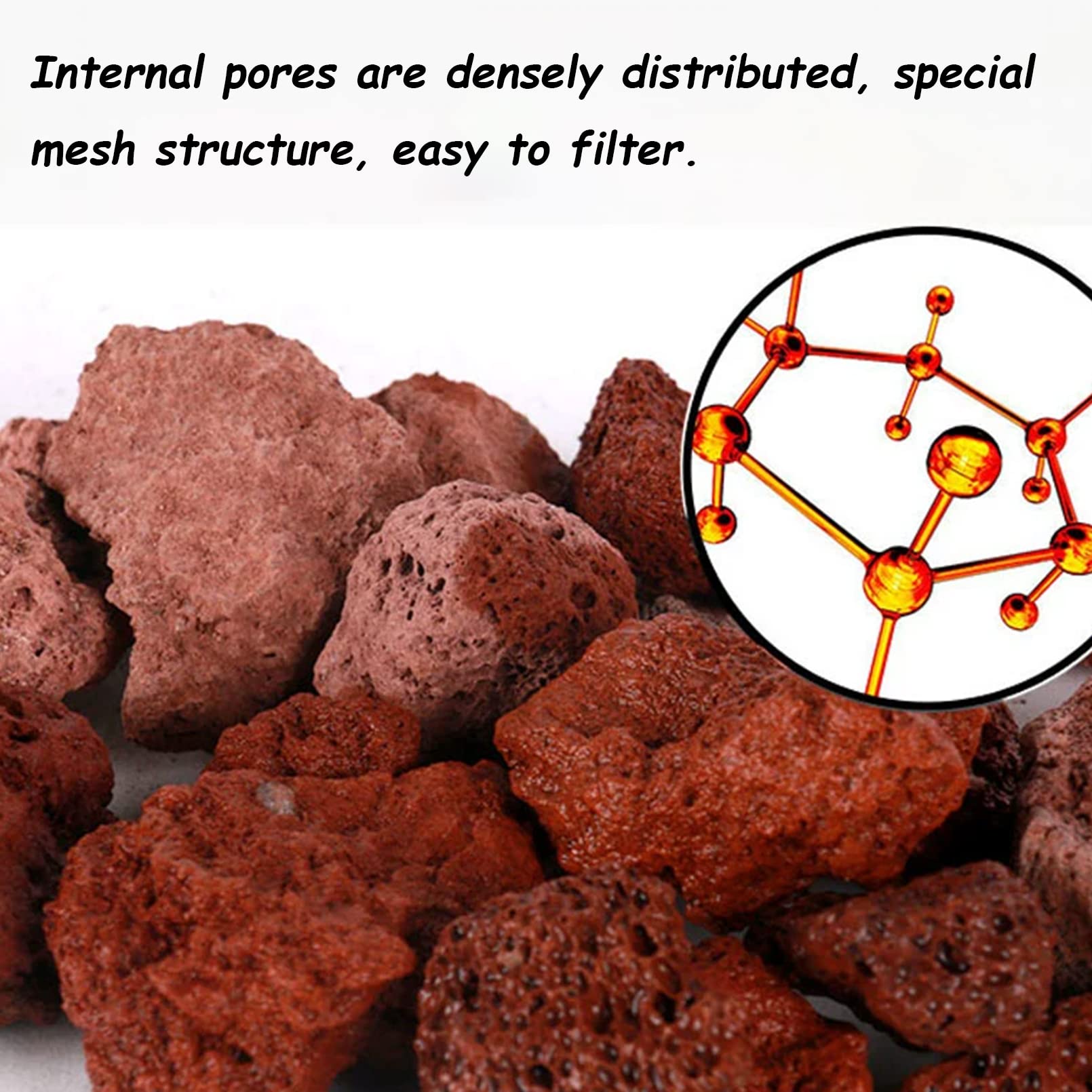 Tfwadmx volcanic pumice stones closeup showing porous surface for beneficial bacteria.