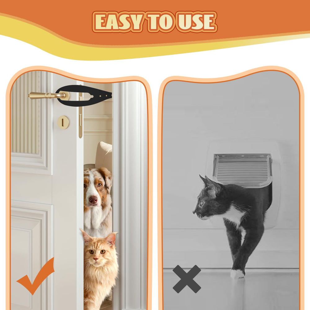 TGIOW cat door latch creates a private space for cats at home, reducing stress for all.