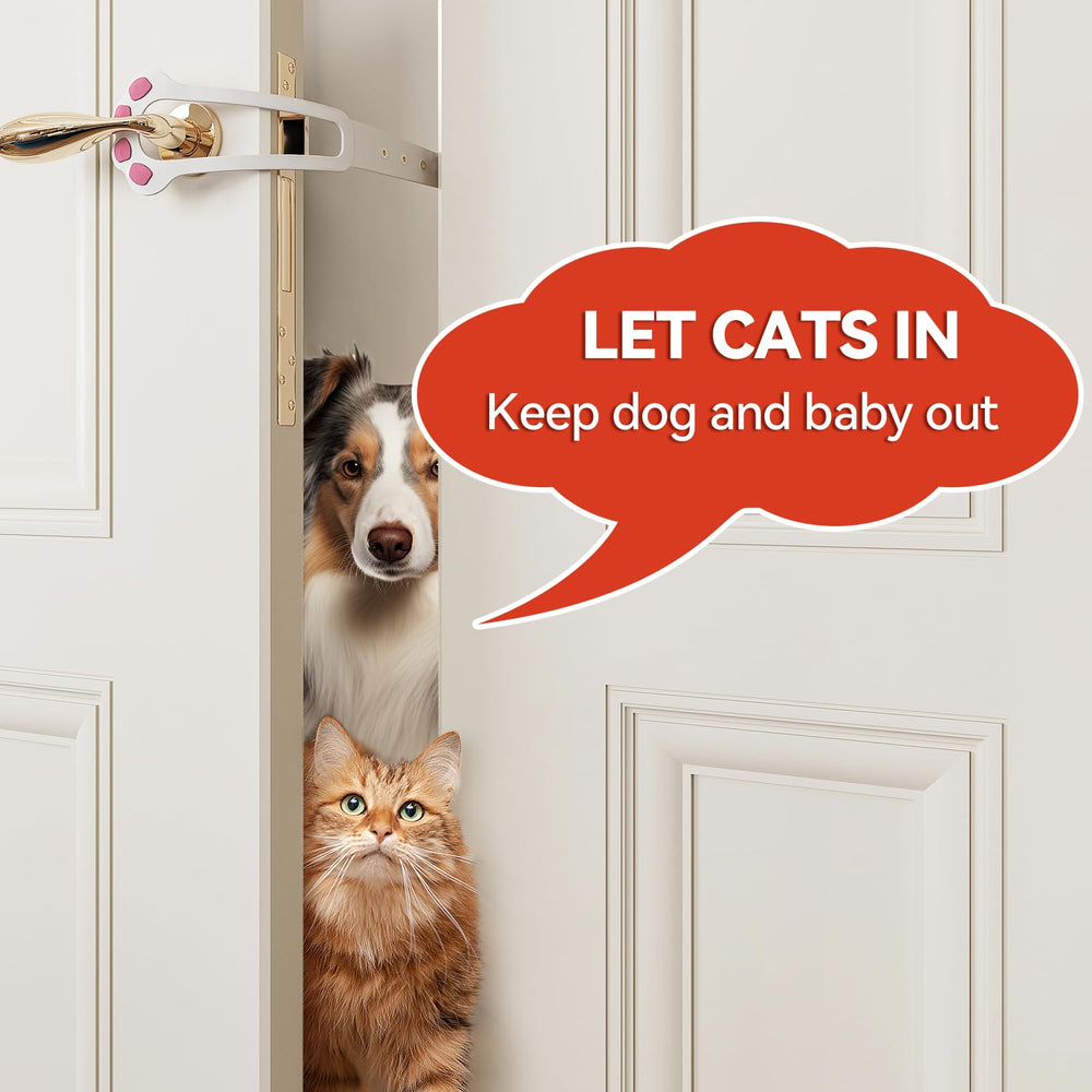 TGIOW cat door latch installation demonstrates easy, damage-free mounting