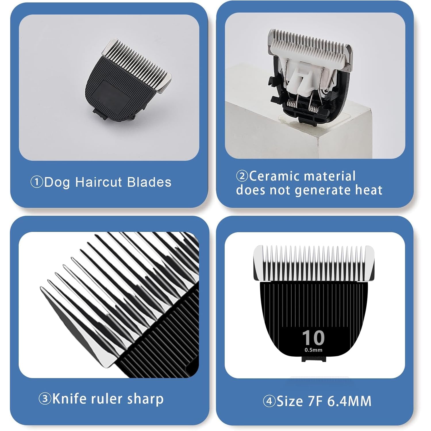 TGSBHIO 10F 0.5mm cut-length blade graphic for precise trims.