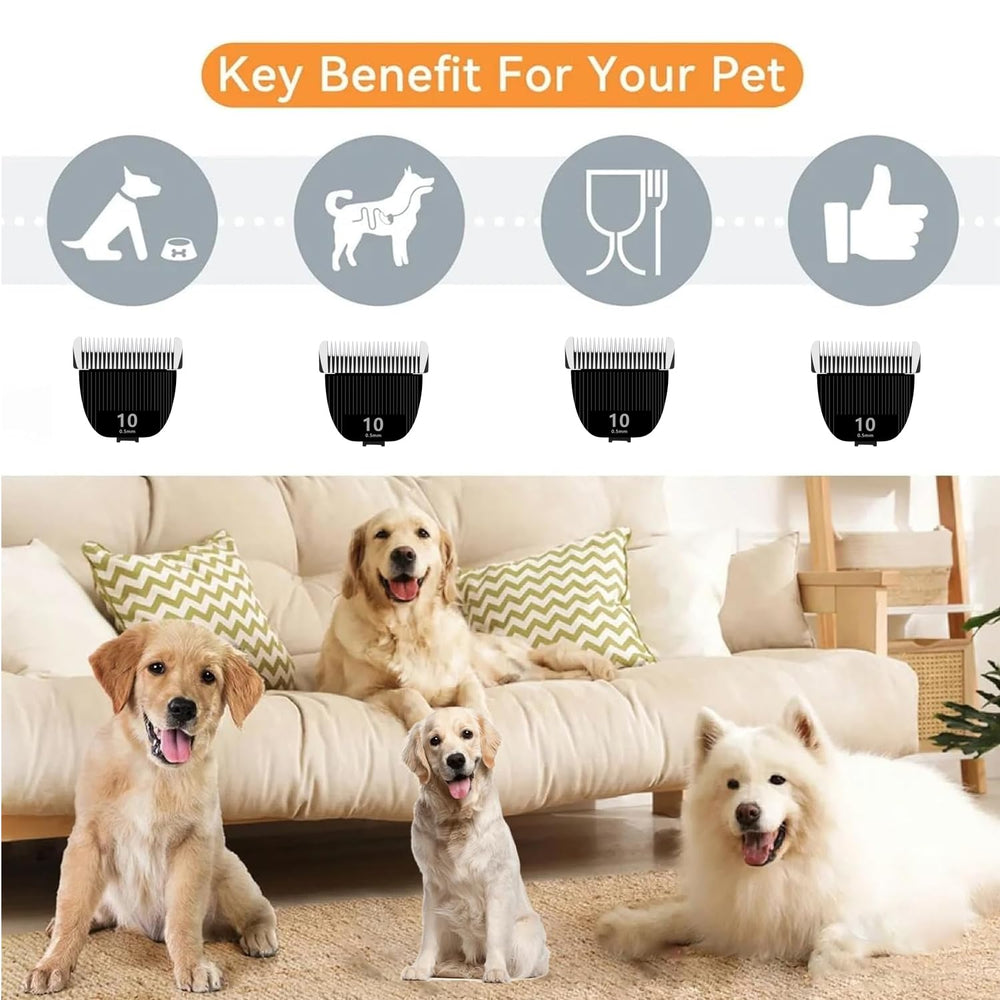 TGSBHIO pet grooming in-use blade for nebot P1 Pro with near-silent operation.