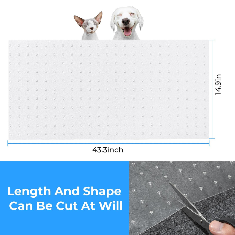 THAMIAO carpet protector cut-to-fit demonstrates adjustable size.