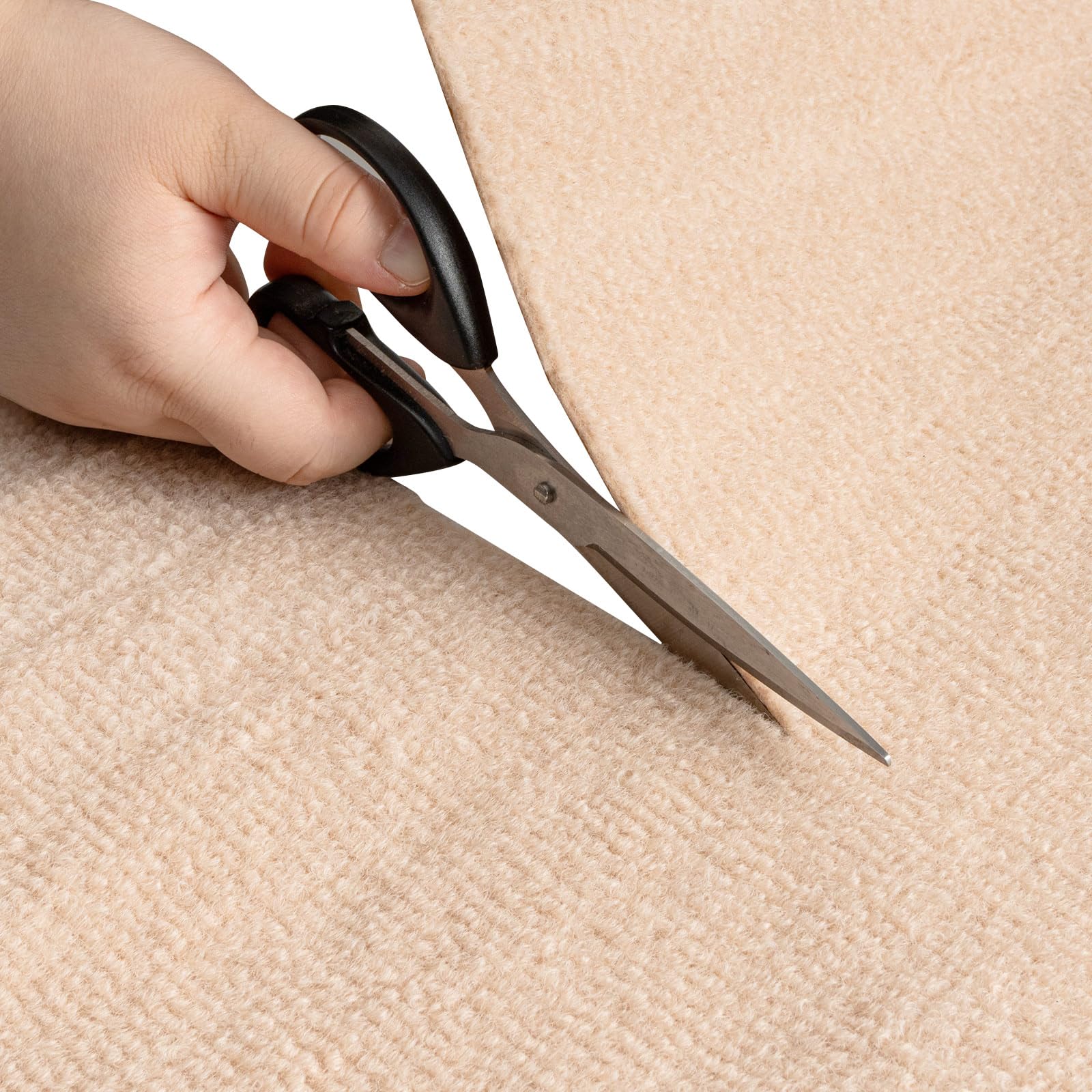 THAMIAO cat scratch mat beige front view protects furniture and fits wide spaces