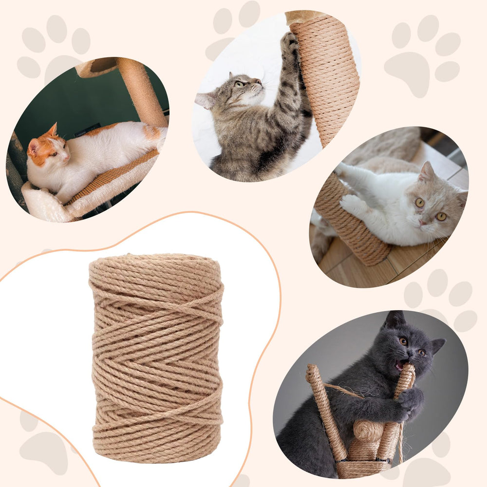 THAMIAO hemp rope DIY cat toys create engaging, safe playthings.