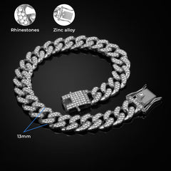 THAMIAO pet crystal collar worn during walks improves pet style