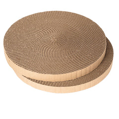 THAMIAO round cat scratcher refill, 10-inch diameter, durable scratching surface