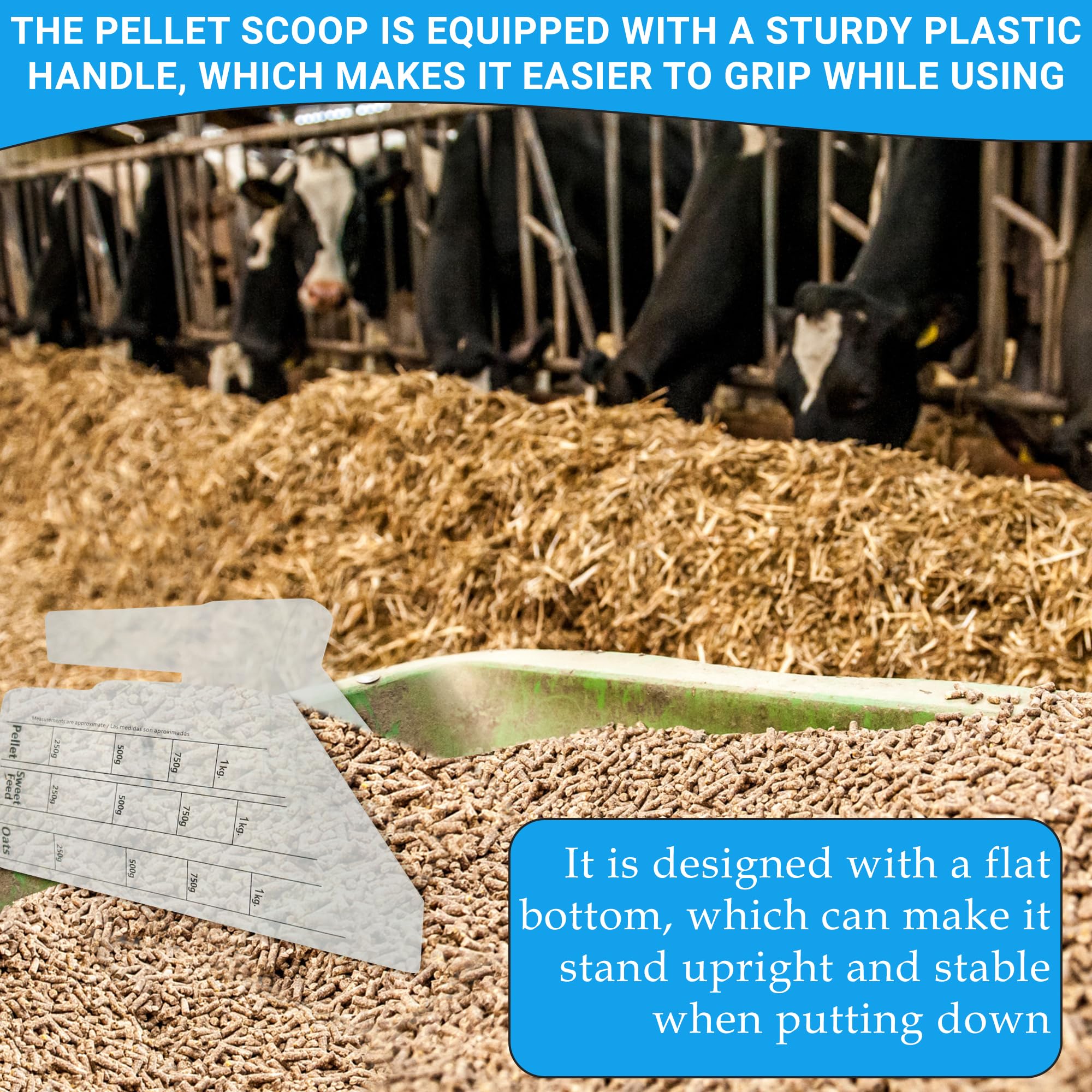 Tharos durable food-grade plastic ensures safe use with various animal feeds.
