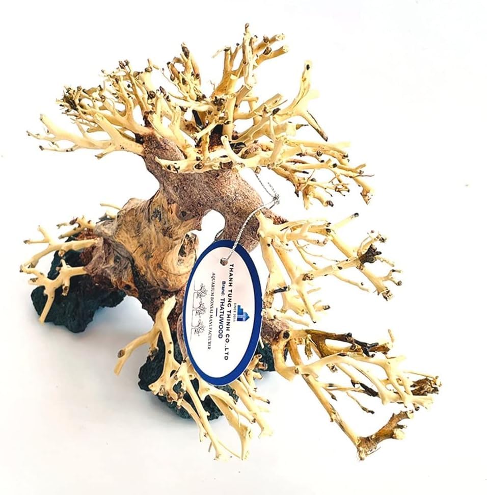 thatuwwood bonsai-driftwood-tree eco-friendly-materials underscores non-toxic, sustainable aquarium decor.