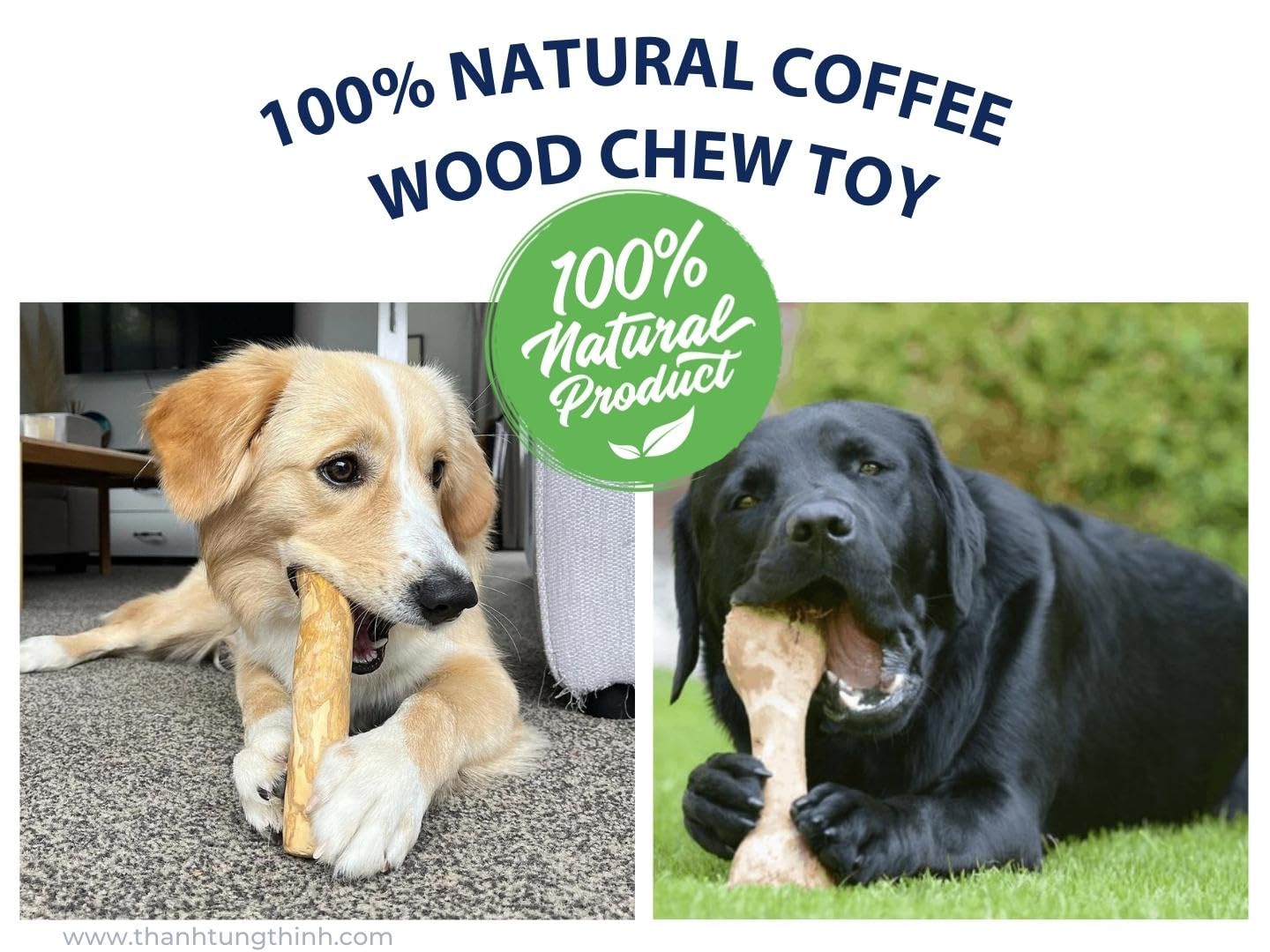 THATUWOOD Safe non-toxic materials—splinter-free blend promotes safer chewing sessions.