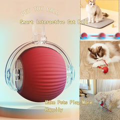 The 3rd-gen interactive cat ball elastic-tail close-up highlights lifelike movement.