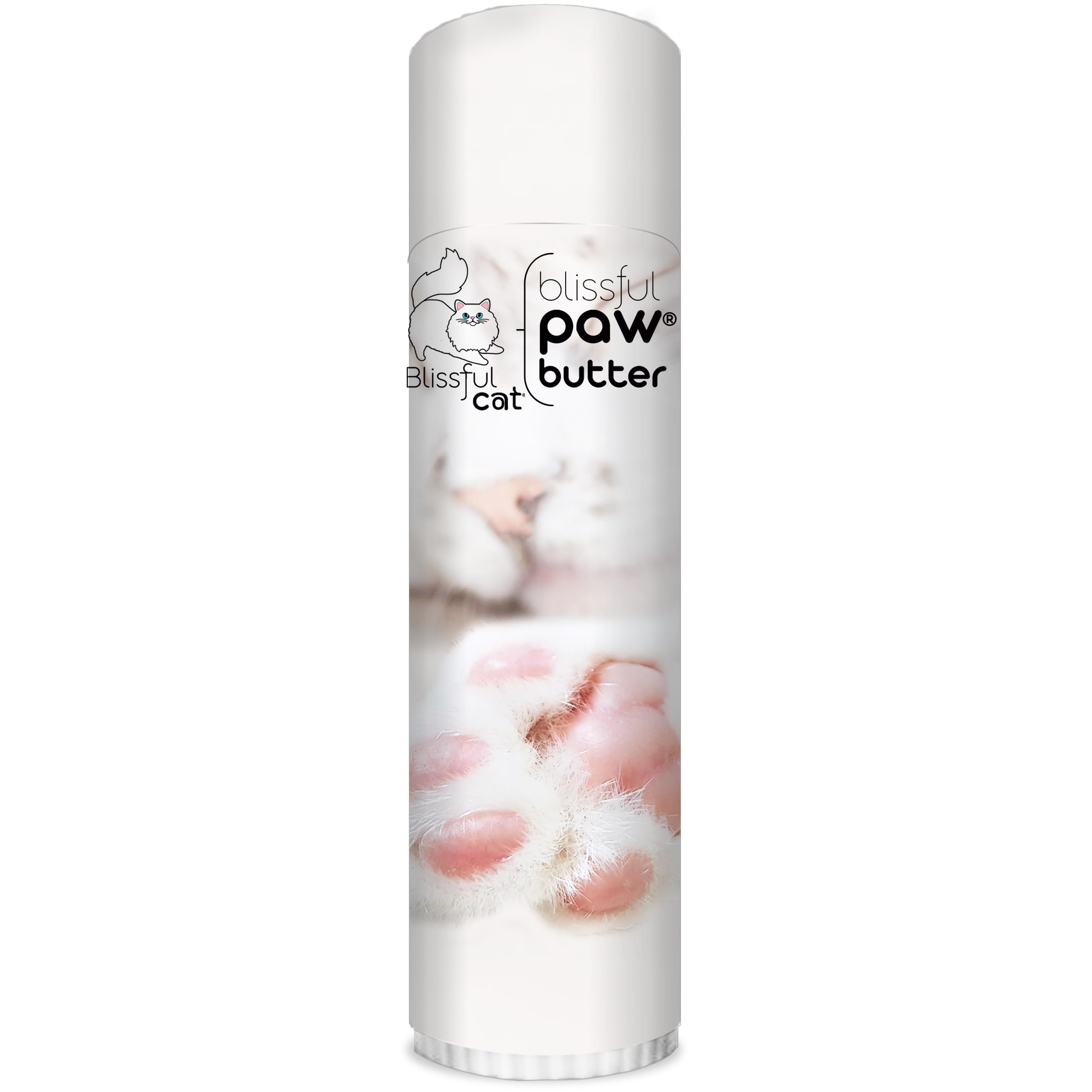 The Blissful Cat Paw Butter paw pads closeup showing moisturized relief.