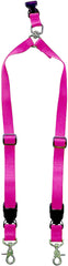 The Buddy System Double Buddy attachments enable walking two dogs with one leash comfortably.