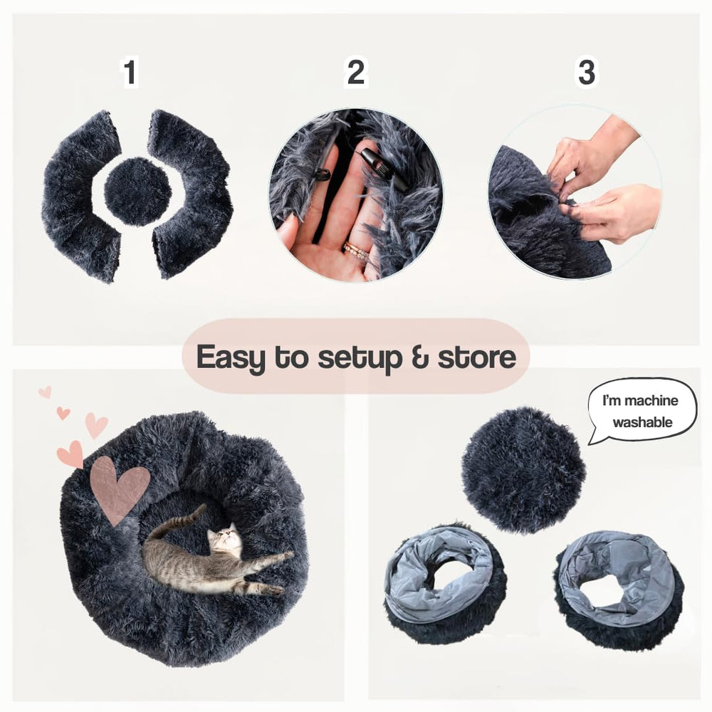 The Cat Park durable claw-proof fabric withstands daily indoor play