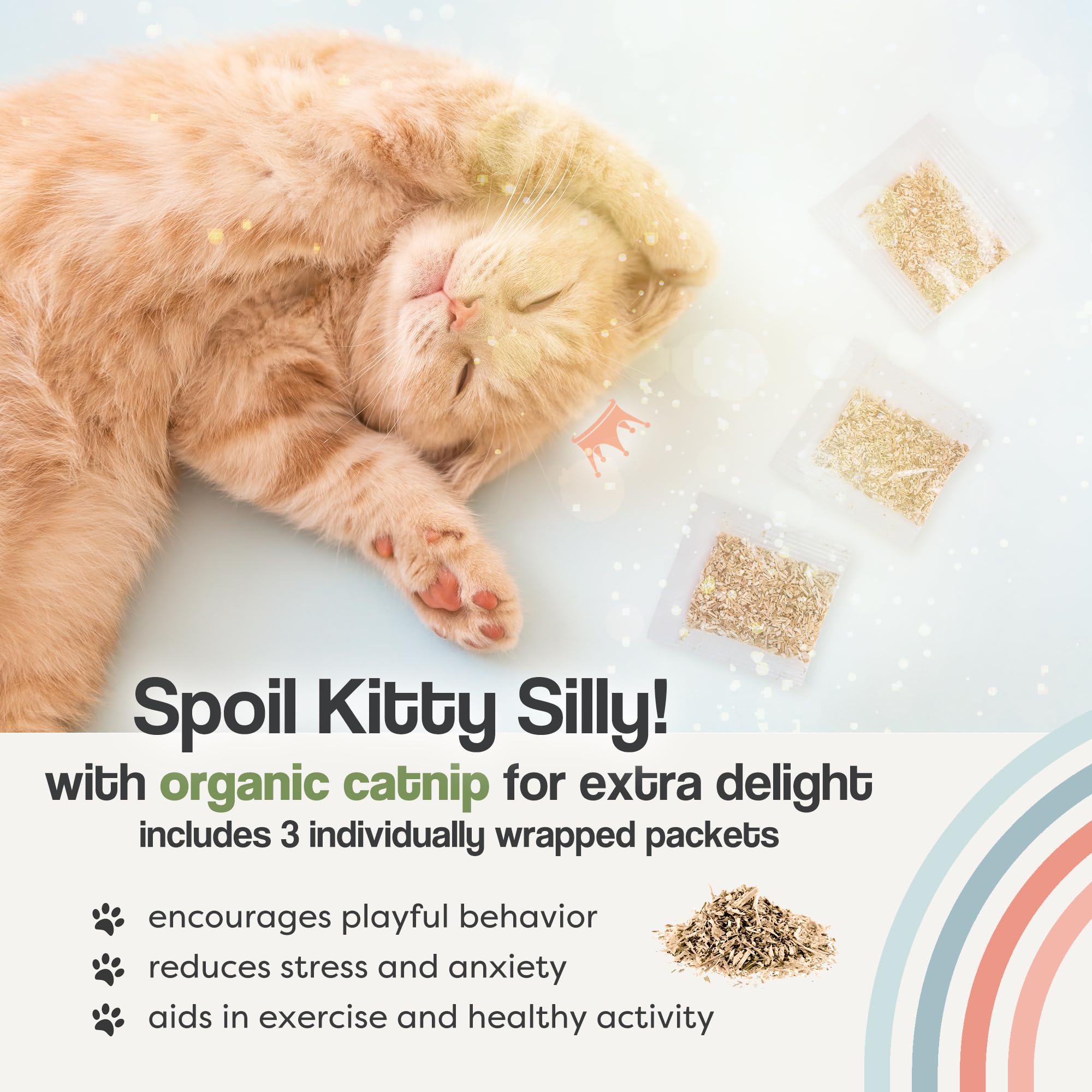 The Cat Park Silvervine Sticks may aid hairball control during grooming.