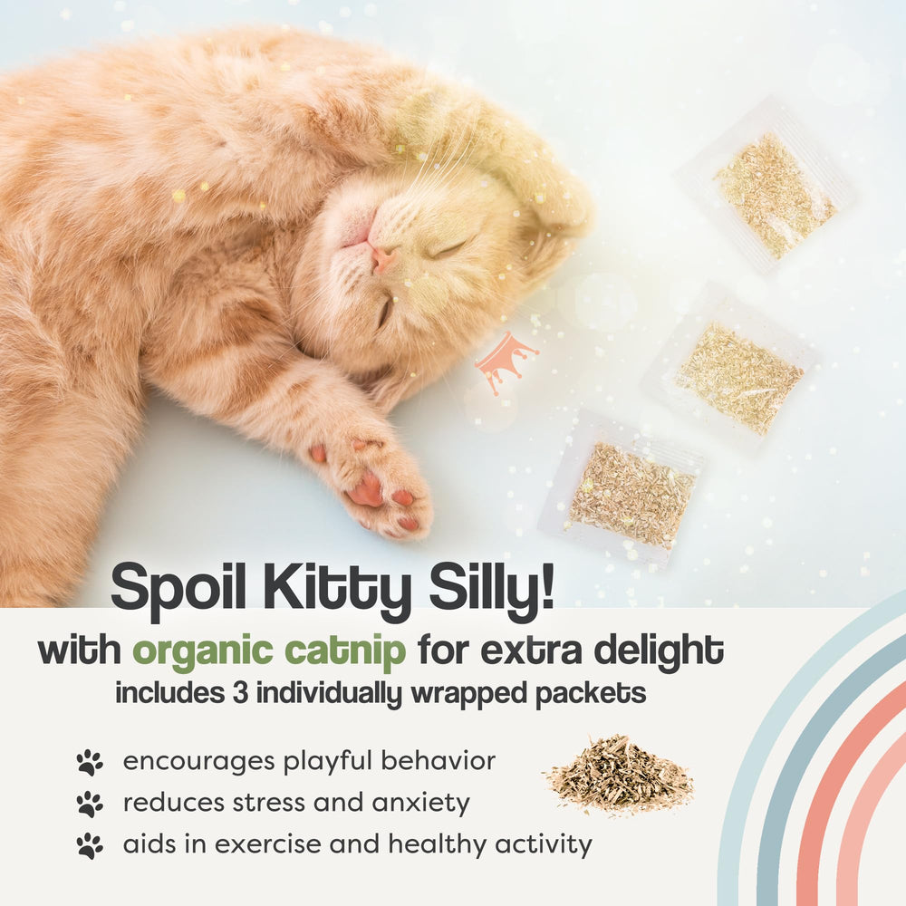 The Cat Park Silvervine Sticks may aid hairball control during grooming.