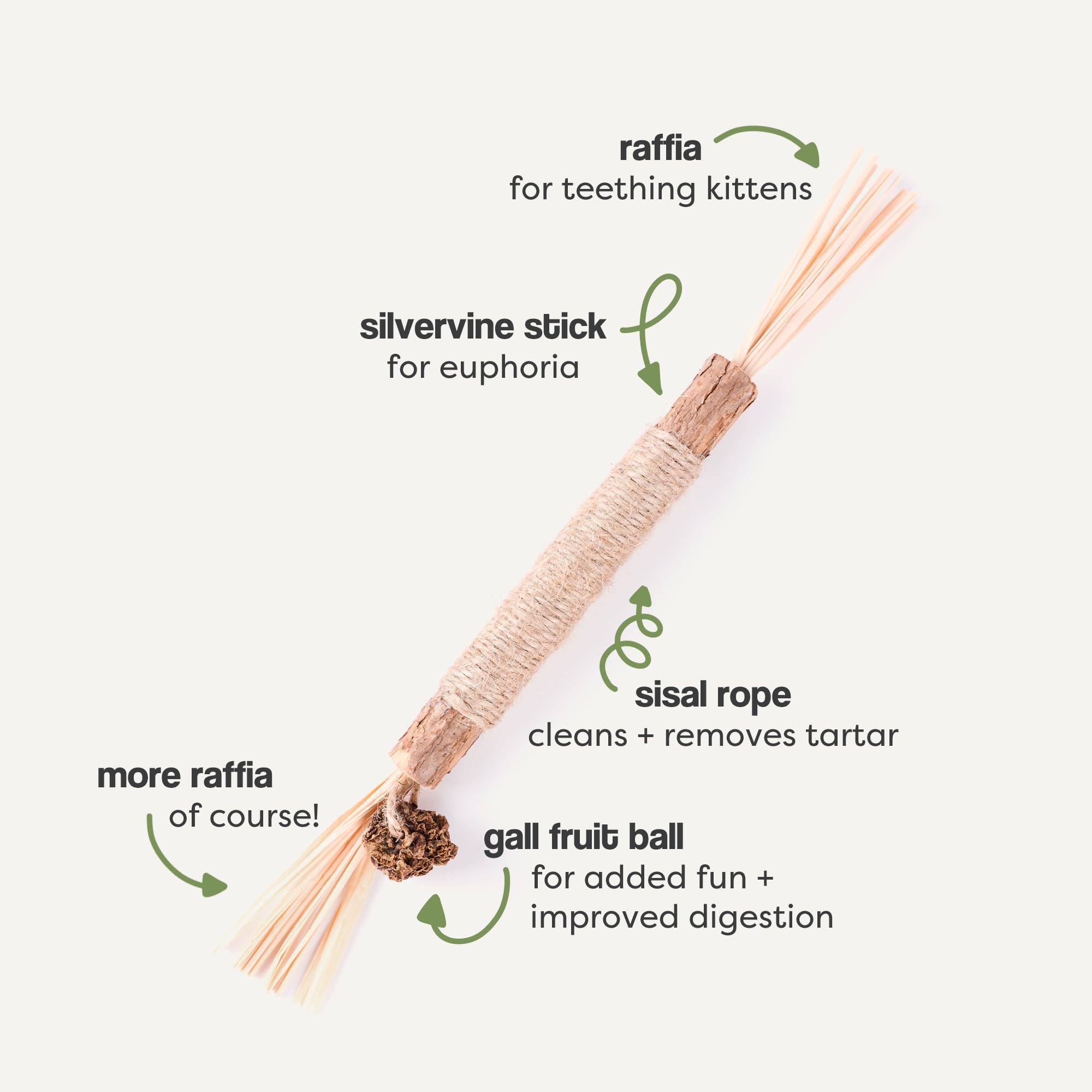 The Cat Park Silvervine Sticks teething kittens setup promotes gentle chewing and relief.