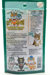 The Cat's Meowee Organic Catnip leaves close-up - rich scent for enrichment and interactive play.
