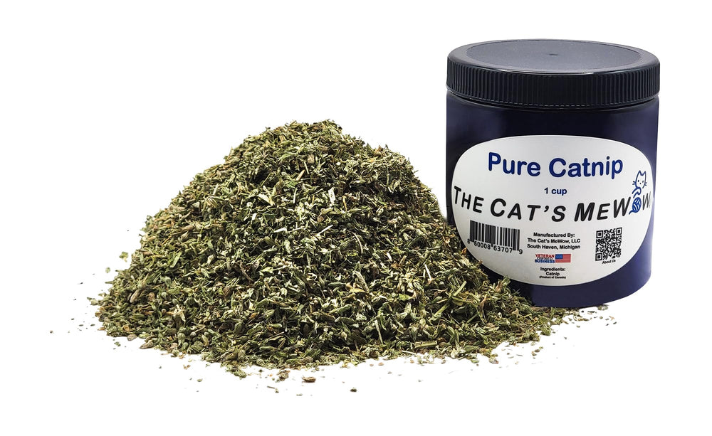 The Cat's MeWow catnip treats enrichment by refreshing toys and beds