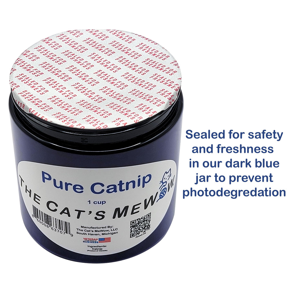 The Cat's MeWow catnip grown in North America supports consistent quality