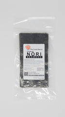 The Coral Ranch Premium Nori Seaweed sheets close-up highlight natural color and texture