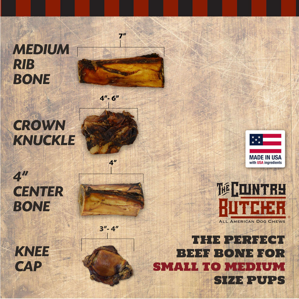 The Country Butcher rib bones detail shows durable, long-lasting chew structure.