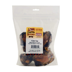 The Country Butcher beef knee caps durable chew image showing rugged texture.