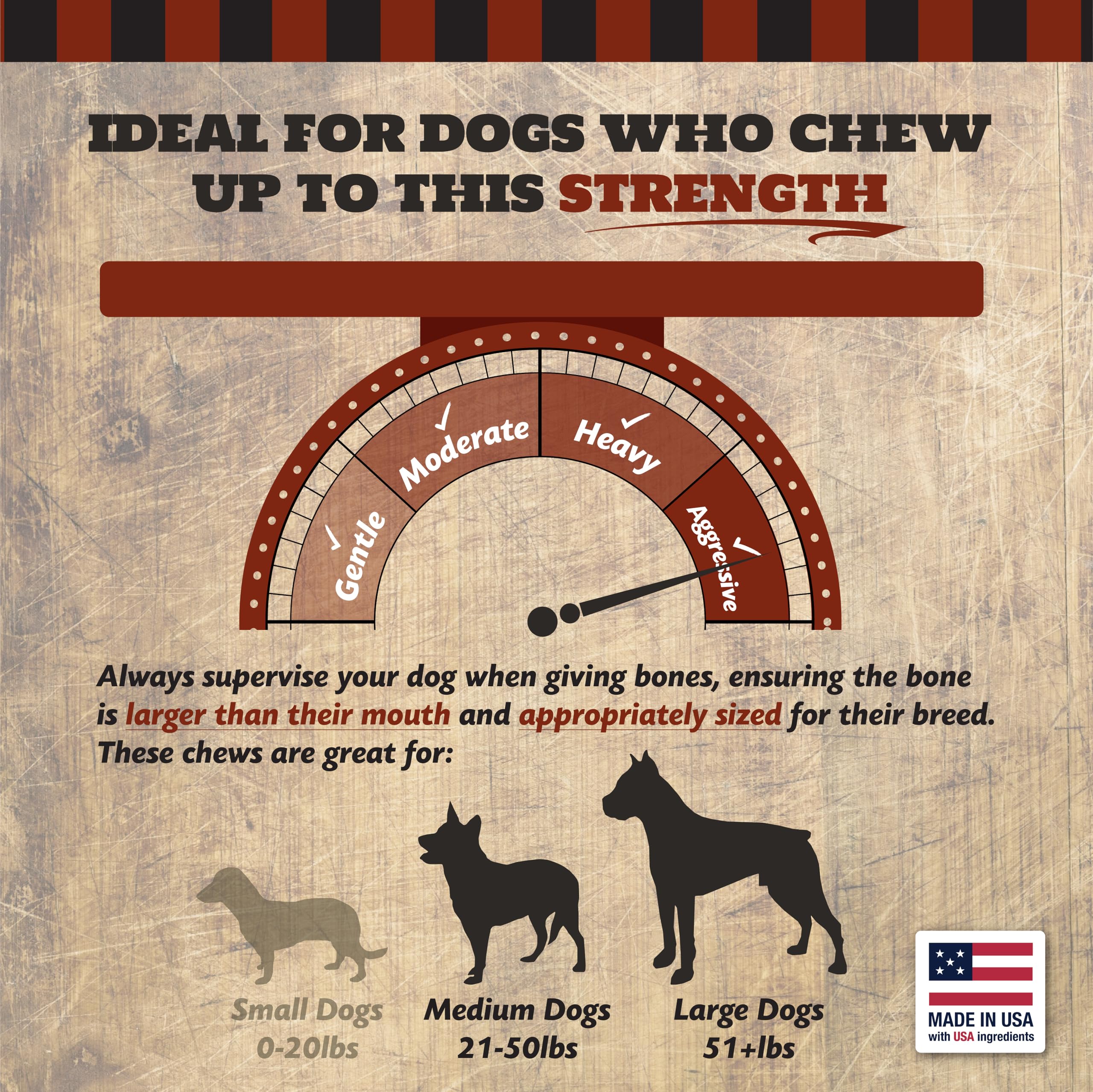 The Country Butcher beef shank dog bones large-breed portion offers a sizable chew.