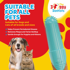 The Doggy Dentists durable dog toothbrush pair designed for longer-lasting pet dental care.