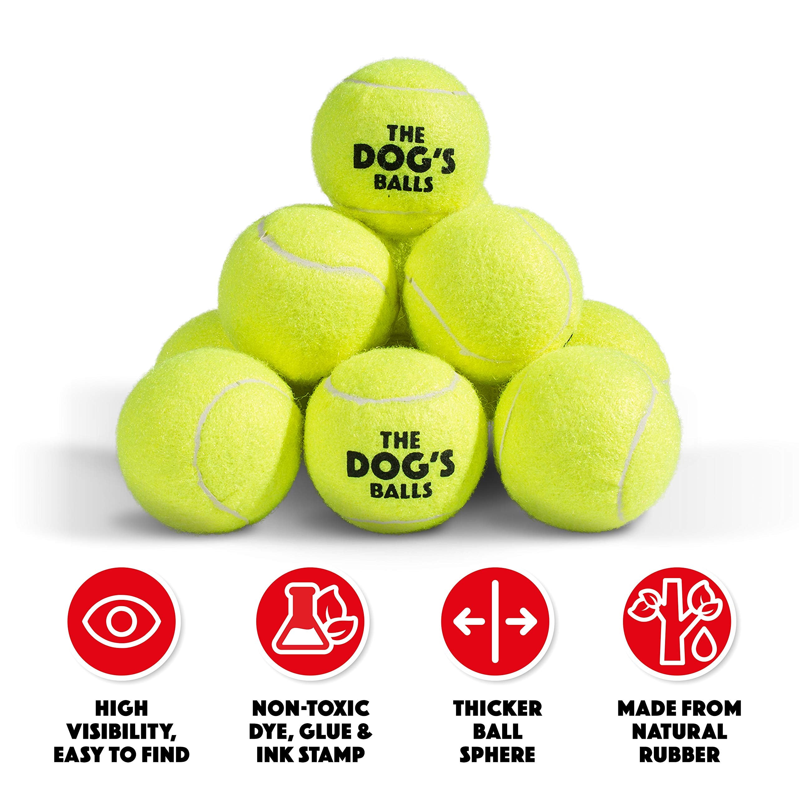 The Dog's Balls durable construction supports agility training and long-lasting fetch sessions.