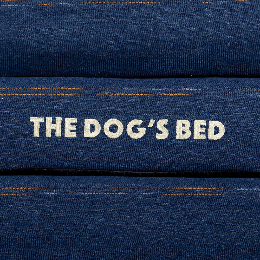 The Dog's Bed anti-slip base keeps the bed steady on wooden floors.