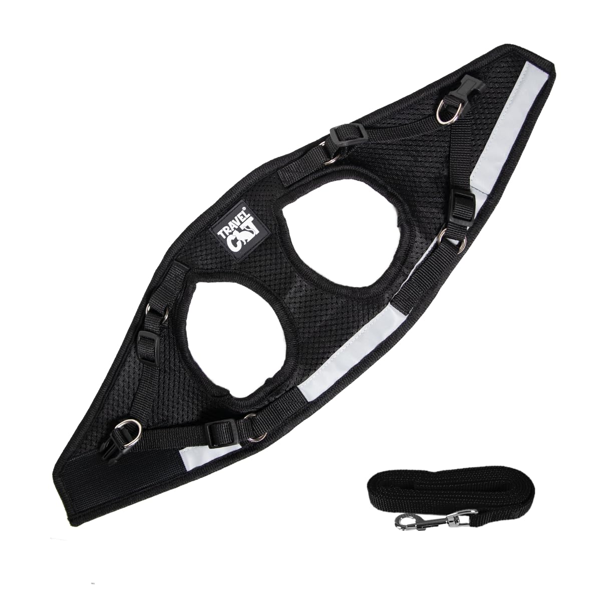 Breathable mesh of The Fat Cat harness keeps cats cool on walks